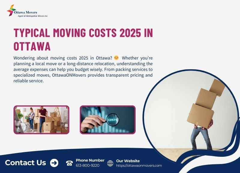 Typical Moving Costs 2025 in Ottawa