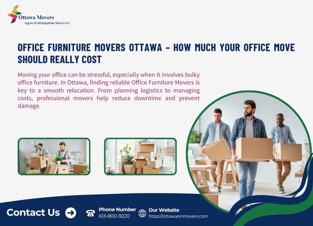 Office Furniture Movers Ottawa – How Much Your Office Move Should Really Cost