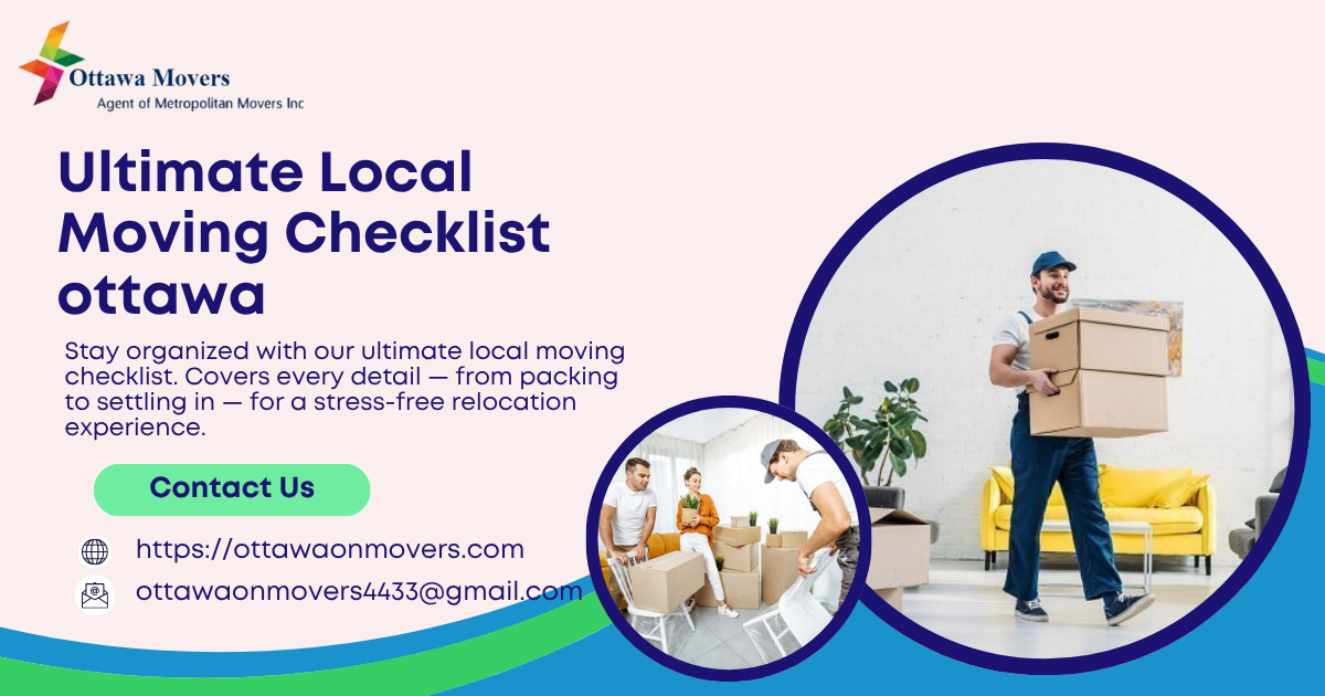 local moving checklist Ottawa