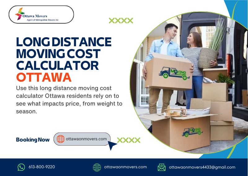long distance moving cost calculator Ottawa
